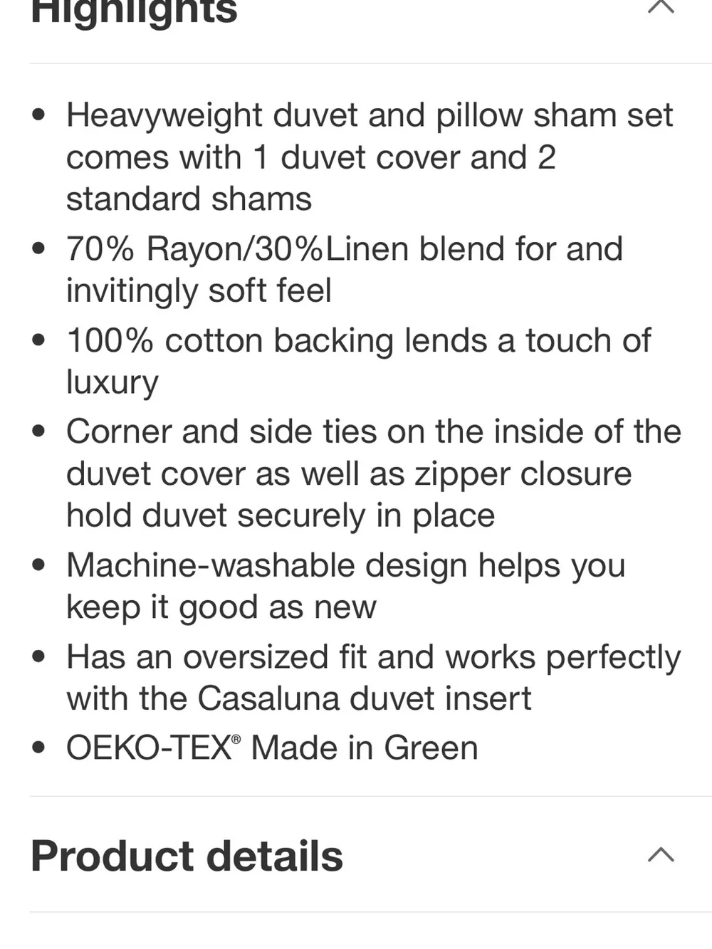 Full/Queen Heavyweight Linen Blend Duvet Cover and Sham Set Olive Green -new